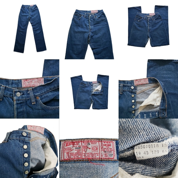 Rare VTG Levi's True Vintage 26 501 0118 XX USA Made 80s Distressed Jean's SZ 33 - Picture 2 of 16